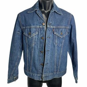 Vintage Levis Red Tab Trucker Jean Jacket 36 Med Wash Denim Made in USA